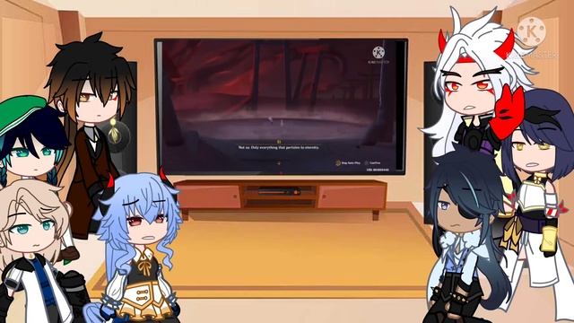 | Genshin Impact Characters React to Lumine vs Ei final battle | смотреть онлайн