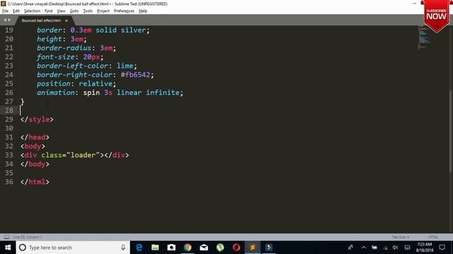 Animate CSS | keyframe animation | Bounced Ball Preloader 2018 смотреть онлайн
