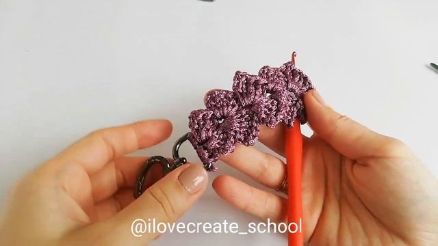 Как связать ажурную шлейку для сумки крючком смотреть онлайн