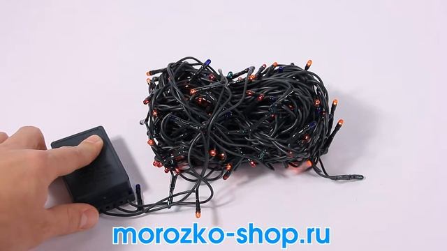 Гирлянда МОНПАСЬЕ 300 разноцветных микроламп, 15 +1,5 м, уличная, контроллер, Snowhouse OTW300C M смотреть онлайн