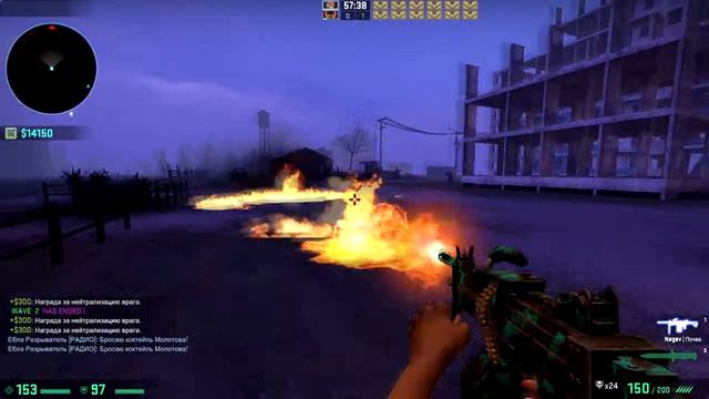 БЕЗУМНЫЕ ЗОМБИ НАПАЛИ НА НАС В ДОМЕ!-CS:GO ЗОМБИ смотреть онлайн