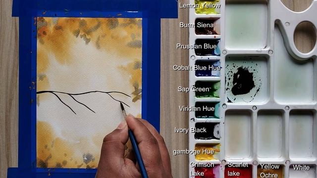 Beginner Watercolor Tutorial - How To Paint Bird In Watercolor Step By Step | Paint with David смотреть онлайн