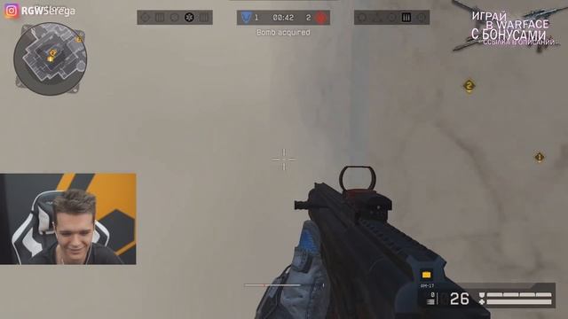 ЕВРО ИГРОК WARFACE - НА ОДНОМ УРОВНЕ с ПРО ЛИГОЙ! смотреть онлайн