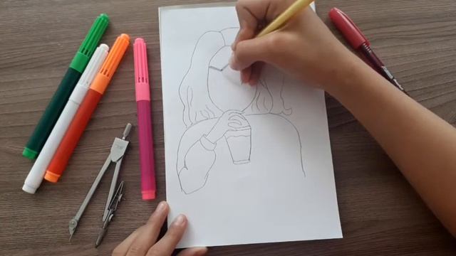 Как нарисовать девочку с лемонадом? Рисую девочку с лемонадом. смотреть онлайн