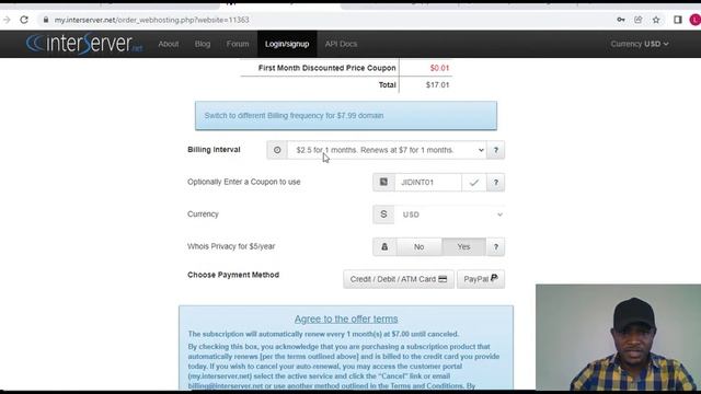 HOW TO REGISTER A DOMAIN NAME AND WEB HOSTING PLAN ON INTERSERVER IN 2022 смотреть онлайн