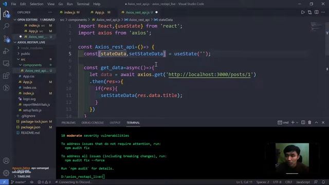 React JS - REST API Axios - RODITTech™ Live Series смотреть онлайн