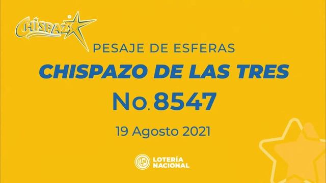 Sorteo Chispazo de las Tres 8547 y Tris de las Tres 27374 смотреть онлайн