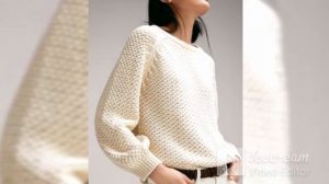 вязаные джемперы спицами / подборка для вдохновения