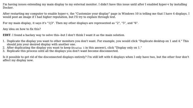 Monitor display issues after enabling hyper-v by installing Docker (2 Solutions!!) смотреть онлайн