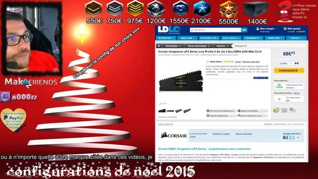 PC gamer 1550 euros diamand noel 2K15 смотреть онлайн