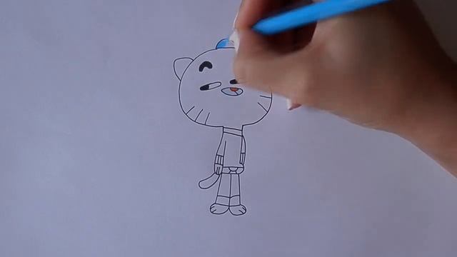 Как просто нарисовать ГАМБОЛА/494/Just how to draw GUMBALL смотреть онлайн
