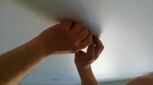 Отверстие  под светильник любого диаметра в натяжном потолке без термокольца