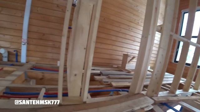 Отопление Водоснабжение Канализация Вентиляция Монтаж в Доме из Клеёного Бруса смотреть онлайн