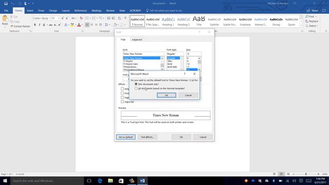 Office365 - (WORD) Changing the Default Template to MLA смотреть онлайн