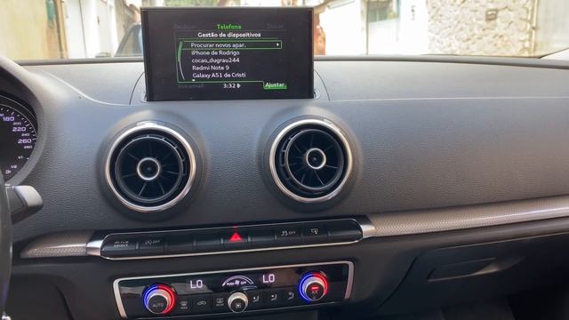 Bluetooth Audi A3 Emparelhando  Emparelhar Bluetooth Audi A3