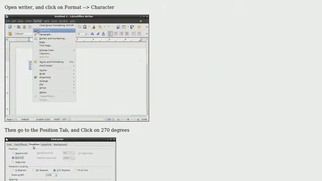 Ubuntu: How to write vertical sentences in libre office writer? смотреть онлайн