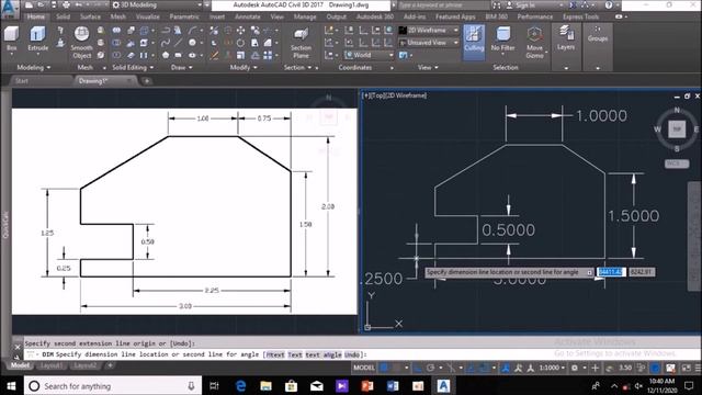 Autocad tutorial for beginners| Autocad for beginners| Chamfer command in autocad| Autocad basics смотреть онлайн