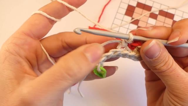 Tutorial Tapestry Crochet a righe in 2 varianti смотреть онлайн