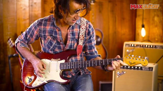 Max Guitar - Fender 1964 Stratocaster Candy Apple Red смотреть онлайн