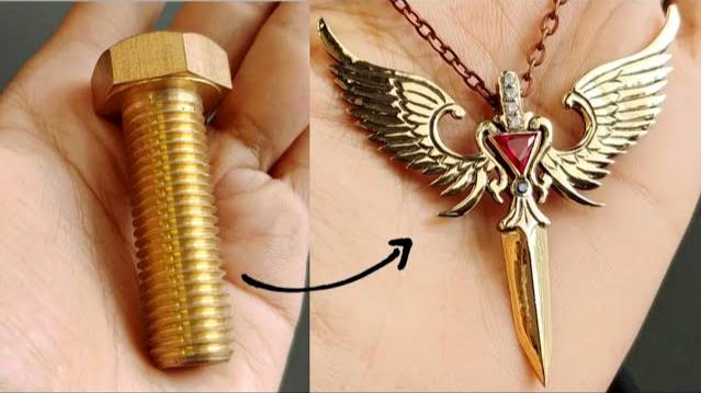 I Turn A Bolt Into Pendant - Unique Handmade Jewelry Ideas