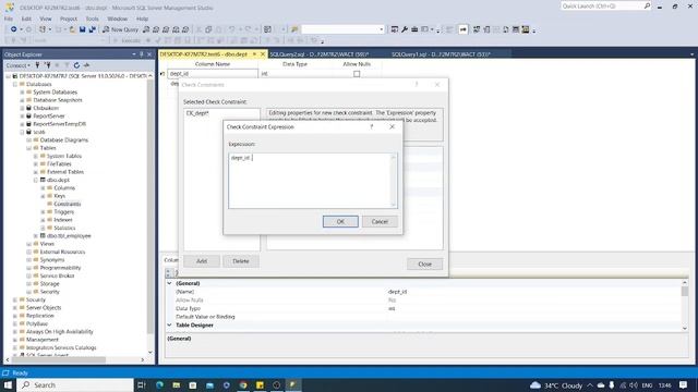 Check Constraint in sql смотреть онлайн