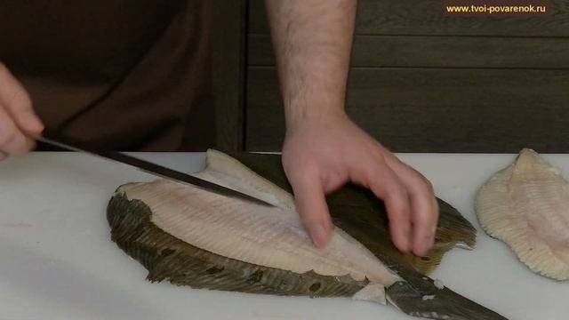 Как правильно разделать (нарезать) камбалу на филе, легкий способ филировать камбалу смотреть онлайн