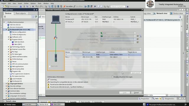How to link data between PLC S7-1500 with S7-300 via Profibus communication смотреть онлайн