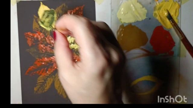 Малюємо без пензлика осінній букет. смотреть онлайн