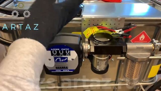 Мини заправка для дизтоплива 12в Artaz iron1000-1606dev с фильтром еврокуб заправочный модуль смотреть онлайн