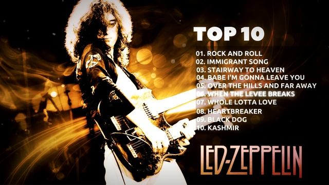 Led Zeppelin top 10 hits of classic rock смотреть онлайн