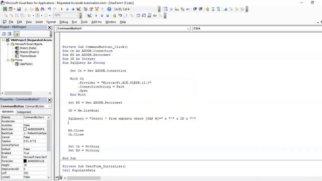 Populate Access DB Data into ListBox & Combobox in vba смотреть онлайн
