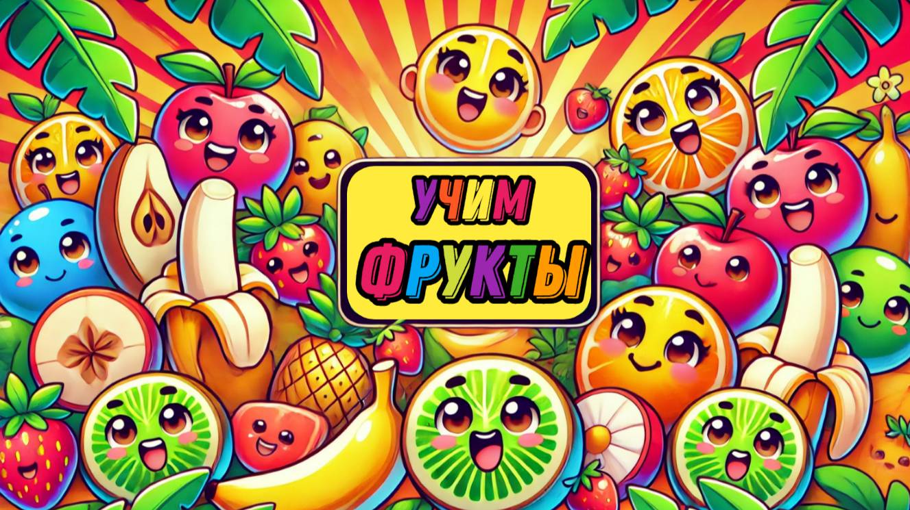 Фрукты для детей. Учим весело! 🎵