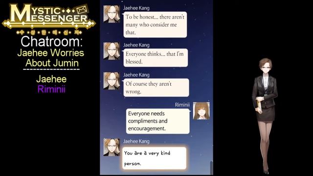 Mystic Messenger | Day 4 | 12:18am Jaehee Worries About Jumin смотреть онлайн