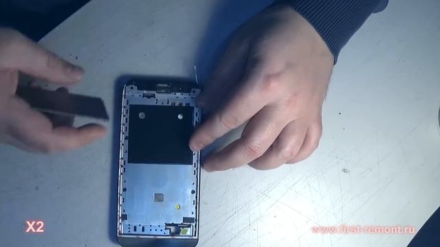 Замена экрана на Asus zenfone 2 (Ze500cl) весь процесс - www.first-remont.ru смотреть онлайн