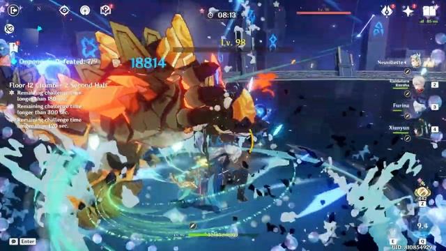 Xianyu Furina Hypercary and Nahida Hyperbloom | Genshin Impact | Spirall Abyss 4.4 смотреть онлайн