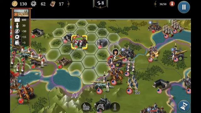 Battle of Upper Canada. Кампания Канады - #3. European war 6 смотреть онлайн