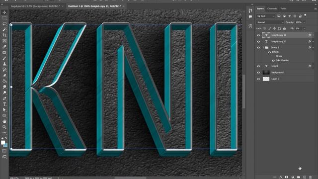 3D TEXT EFFECT IN PHOTOSHOP 2023#photoshop смотреть онлайн