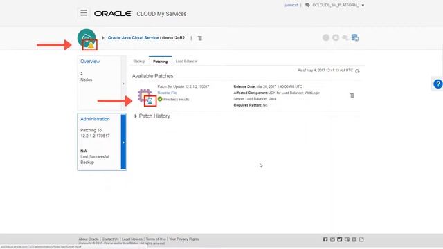 Patching an Oracle Java Cloud Service Instance смотреть онлайн