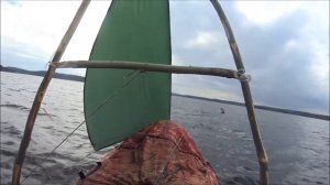 байдарка щука-2 под парусом (второй вариант)