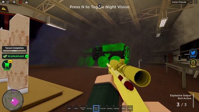Roblox War tycoon explosive sniper review смотреть онлайн