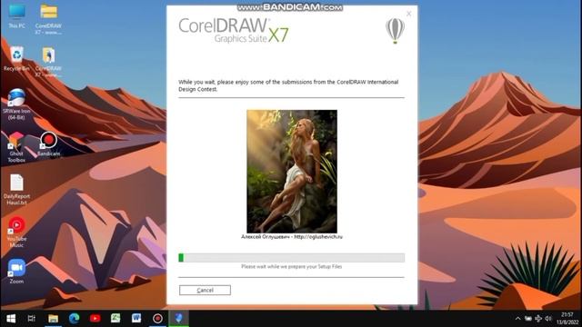 INSTALL SOFTWARE DESAIN GRAFIS, COREL DRAW X7 di Window 10/8/7