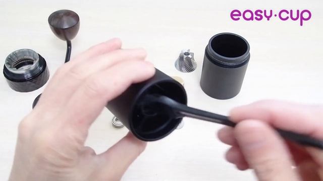 Как разобрать, собрать и почистить ручную кофемолку Easy Cup Black Diamond