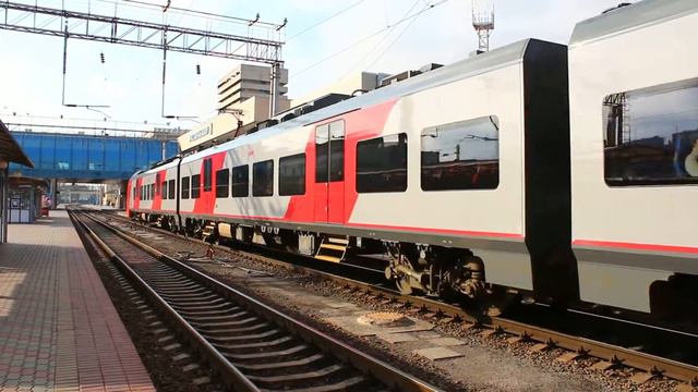 Отправление электропоезда ЭС1-042 "Ласточка" смотреть онлайн