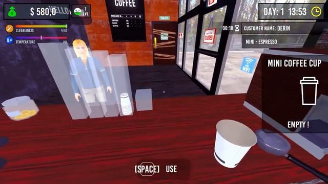 Симулятор своей Кофейни. Варим лучший Эспрессо - Barista Simulator #1 (Первый Взгляд) смотреть онлайн