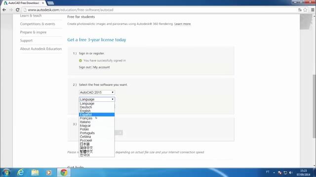 Licença Gratuita do AutoCAD 2015 (Original-Estudante) смотреть онлайн