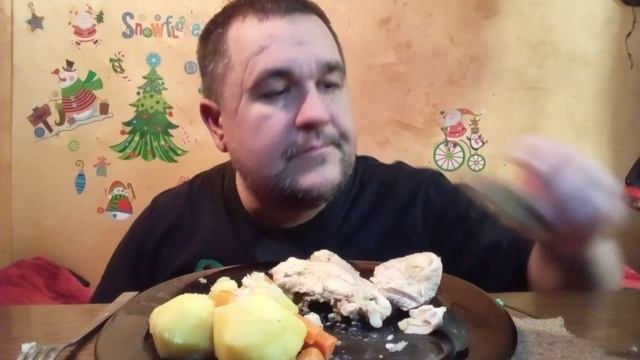 Обжор - тушеная курица в казане с овощами и дымком смотреть онлайн