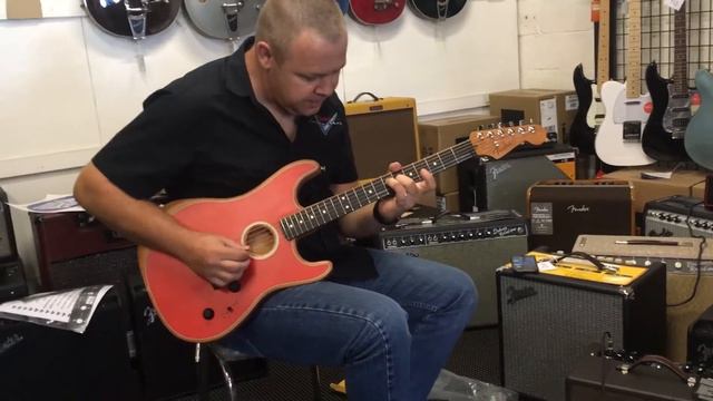 Fender Acoustasonic Stratocaster смотреть онлайн
