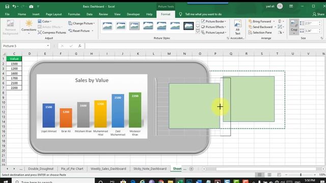how to create sticky note dashboard in Microsoft Excel 2019 смотреть онлайн