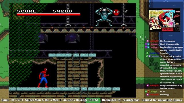 Retro Viewer's Choice: Game #121 - Spider-Man and the X-Men in Arcade's Revenge (SNES) смотреть онлайн