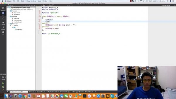 Tutorial Qt Creator - QML - setContextProperty